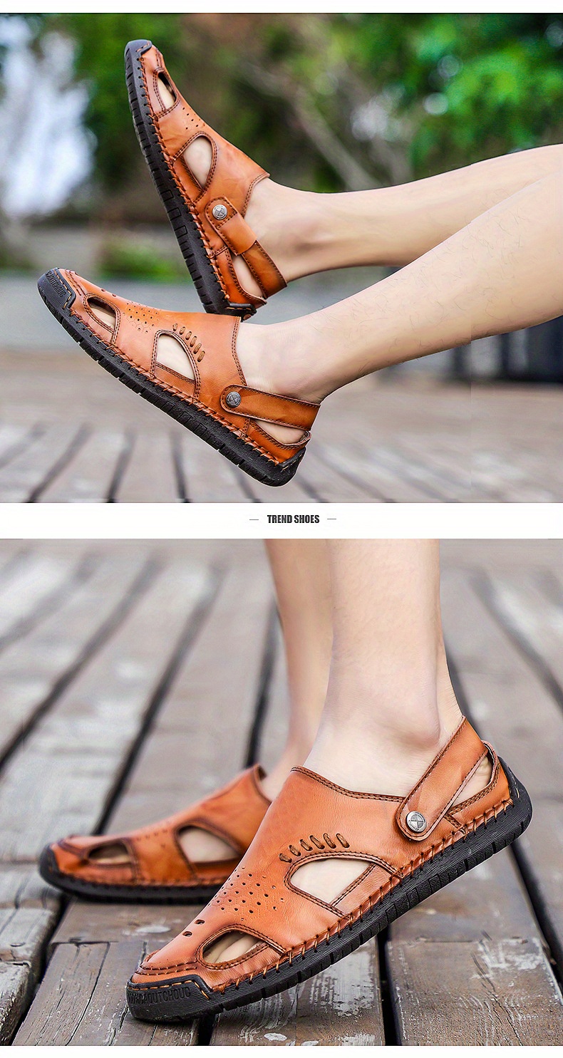 spring and summer new 2025 men s sandals, trendy and breathable , anti-slip casual slippers, lightweight and quick-drying shoes, wear-resistant and anti-slip trendy shoes details 6