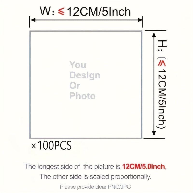 TEMU 100pcs Stickers de Transfert Thermique DTF Personnalisés, Patchs Lavables de Qualité Supérieure à Repasser, Décalcomanies de Décoration DIY