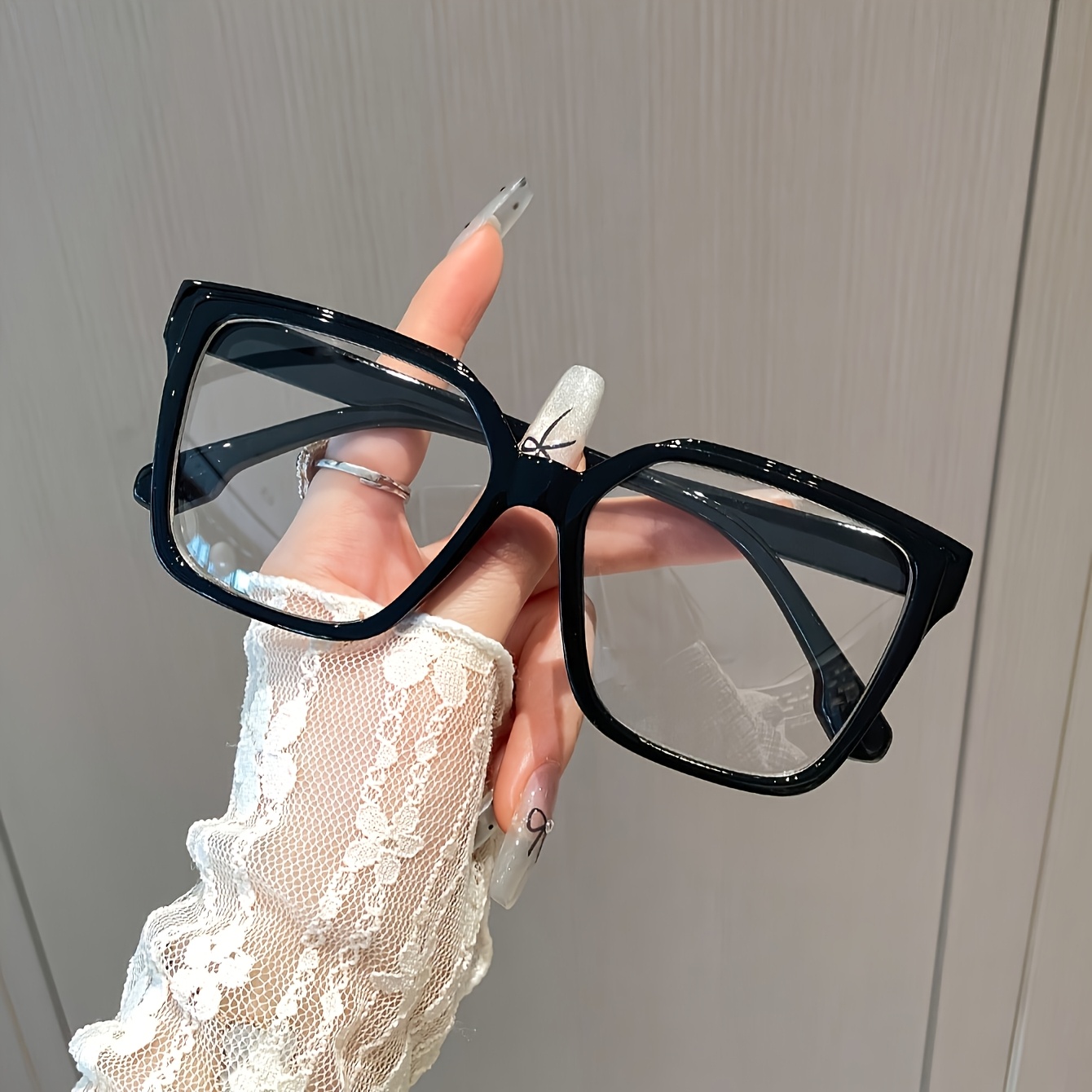 1 Pair Of Women's Plain Glasses, Suitable For Dressing Up, Matching, Business And Daily Leisure, Holiday Gifts