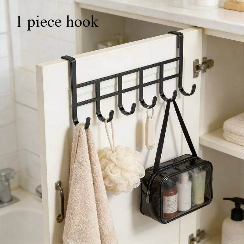 TEMU Organisateur de porte avec crochet, porte-serviettes, porte-vêtements de porte, cintre de porte silencieux robuste et durable, matériau