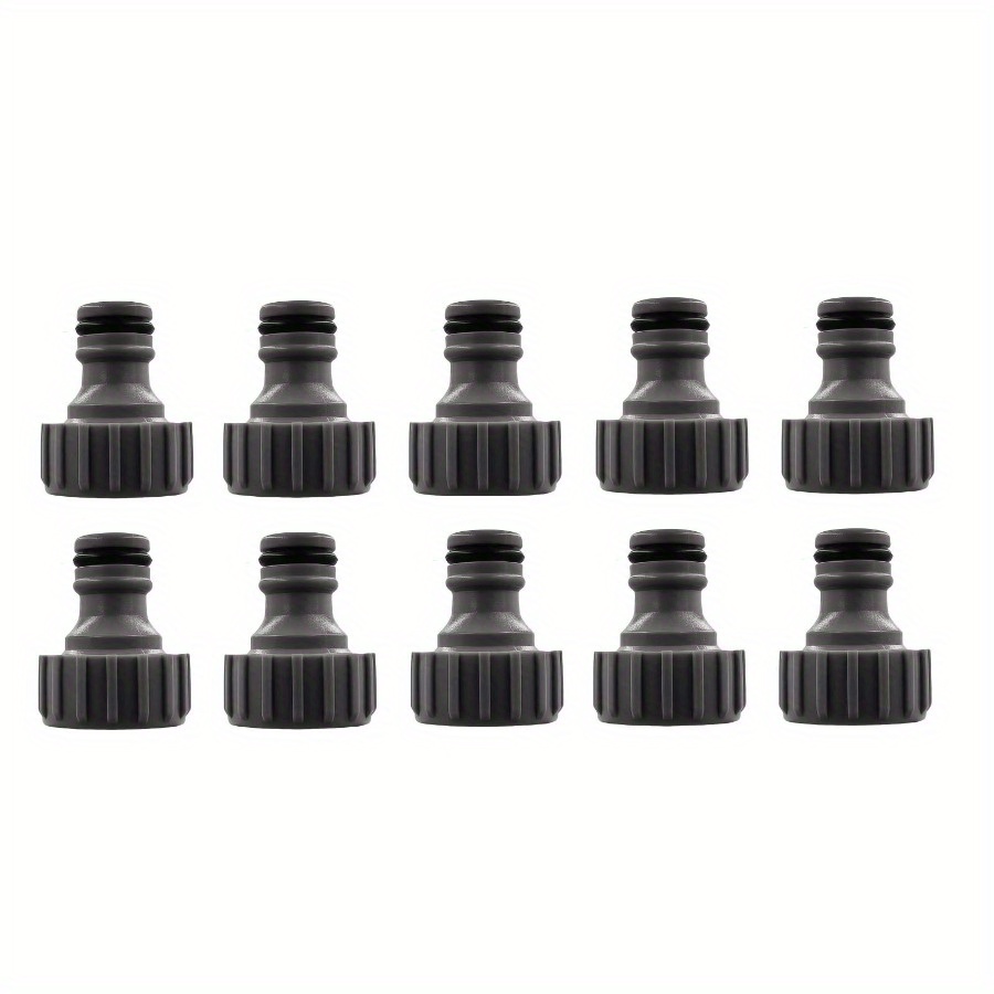 5/10pcs 3/4" Quick Connect Garden Faucet Adapters - Includes Internal Thread Connectors For Car Wash, Water Gun Hose, And Washing Machine - Durable Standard