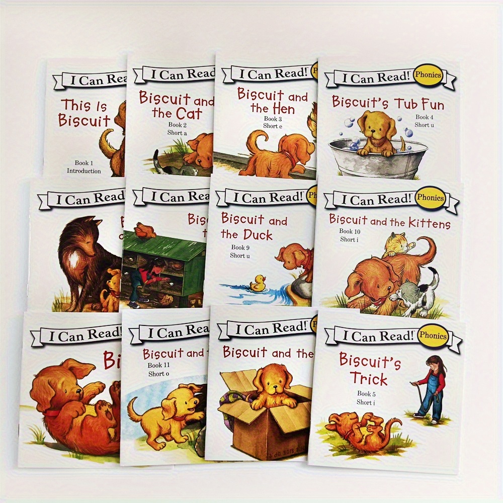 TEMU Reading And Writing, 12 Books Phonics Books Set| Readers| Reading Materials