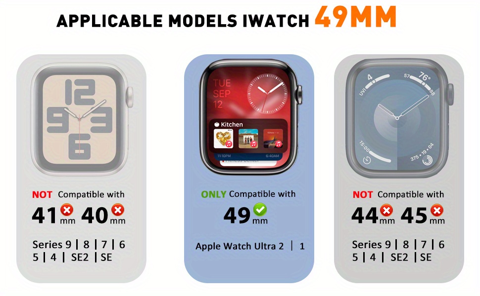 Premium Silicone Band & 316L Stainless Steel Case for Apple Watch Ultra 49mm Series 1-2 - Luxury Protective Cover with Metal Buckle, Scratch-Resistant Durable Design, Gift-Ready Daily Wear Accessory, Smartwatch Protection, Sleek Watch Design, Scratchresistant Finish