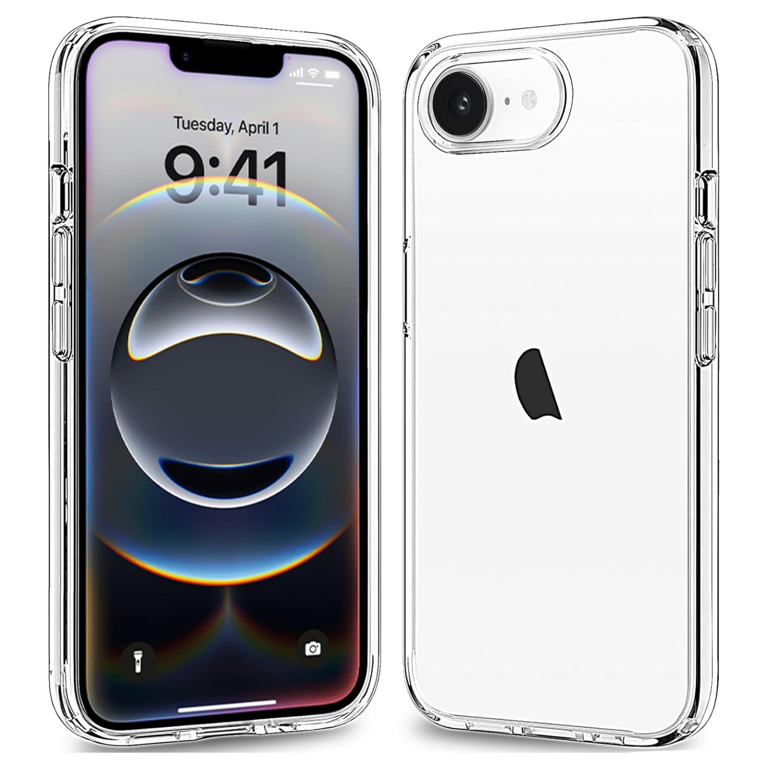 TEMU Phone Case: Transparent +tpe Mobilephonecover,for Iphone 16e,crystalclear Shockproof Anti-yellowing Lens All Inclusive - Clear
