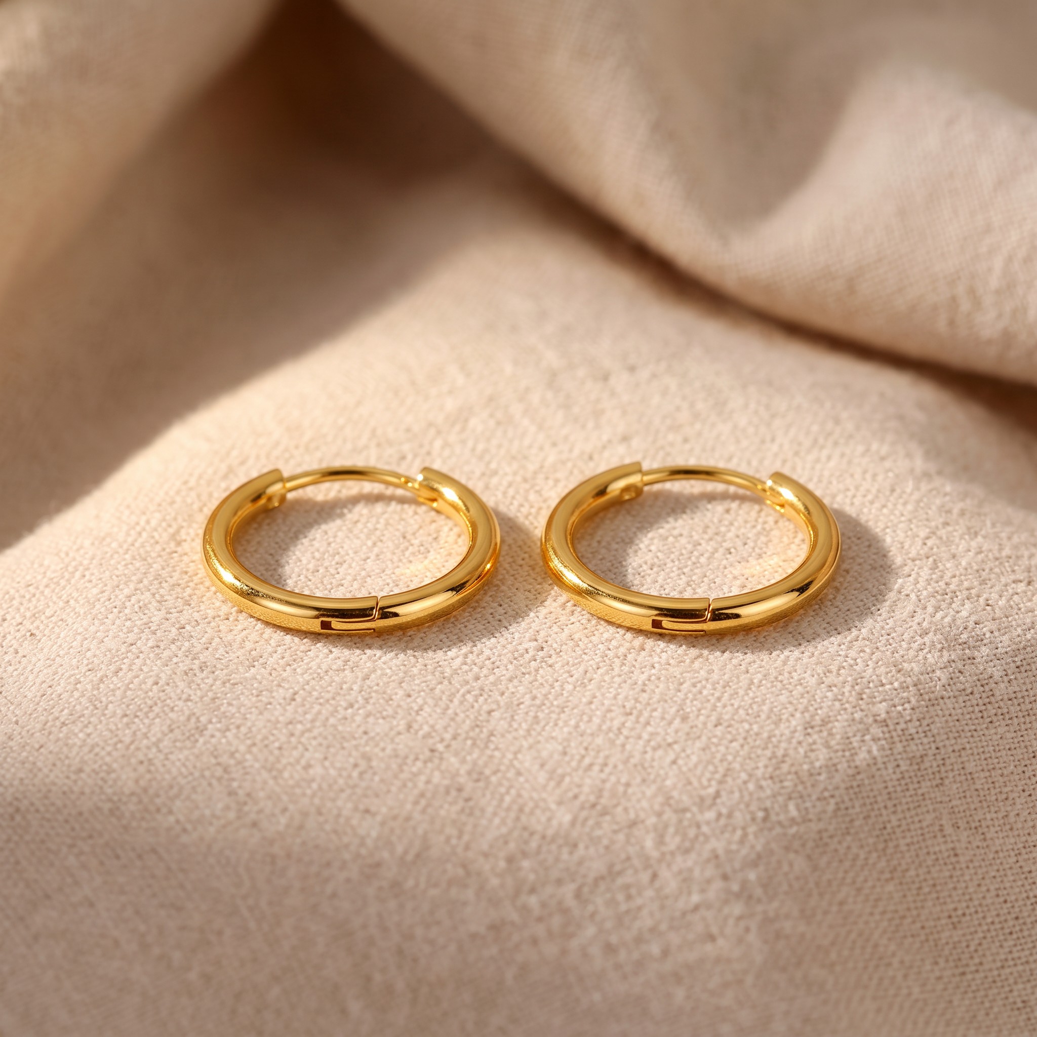 TEMU A Pair Of High-quality Stainless ' Earrings | Low-allergy One-piece Snap Design Ear Loop Earrings, Elegant And Fashionable Drooping Designer