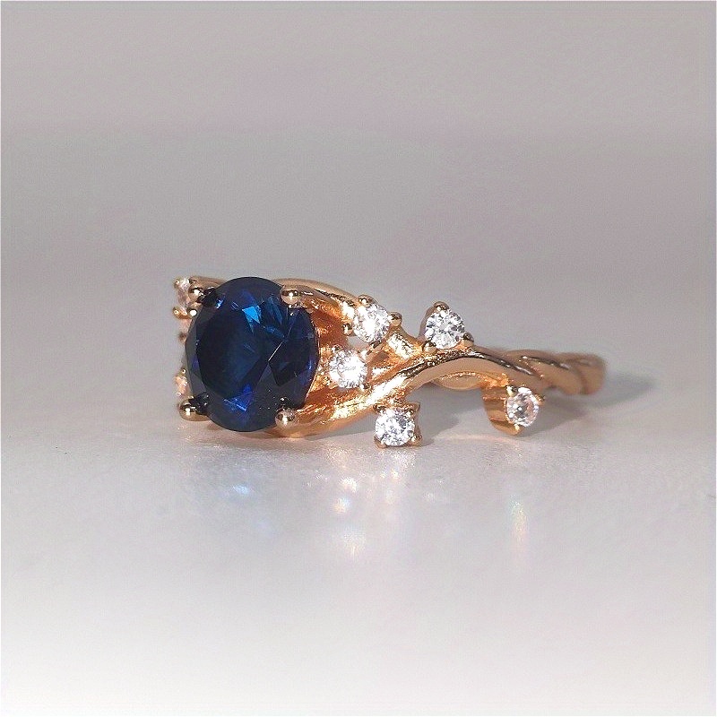 Women's 1/2 Carat Elegant Artificial Stones Ring in S925 Silver
