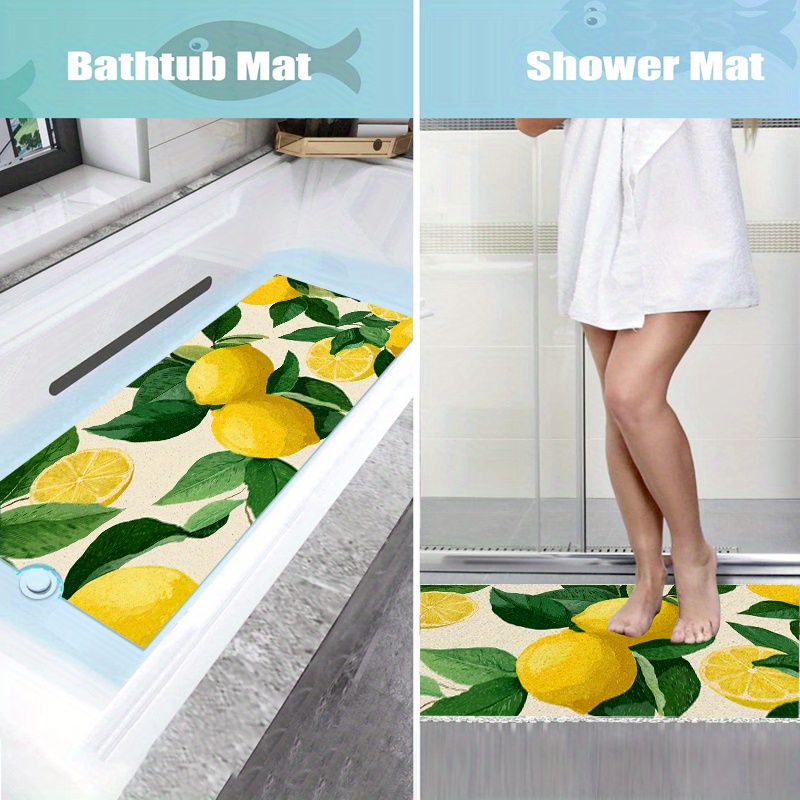 Open PVC Loofah Mat, Non-Slip Bathroom Mat