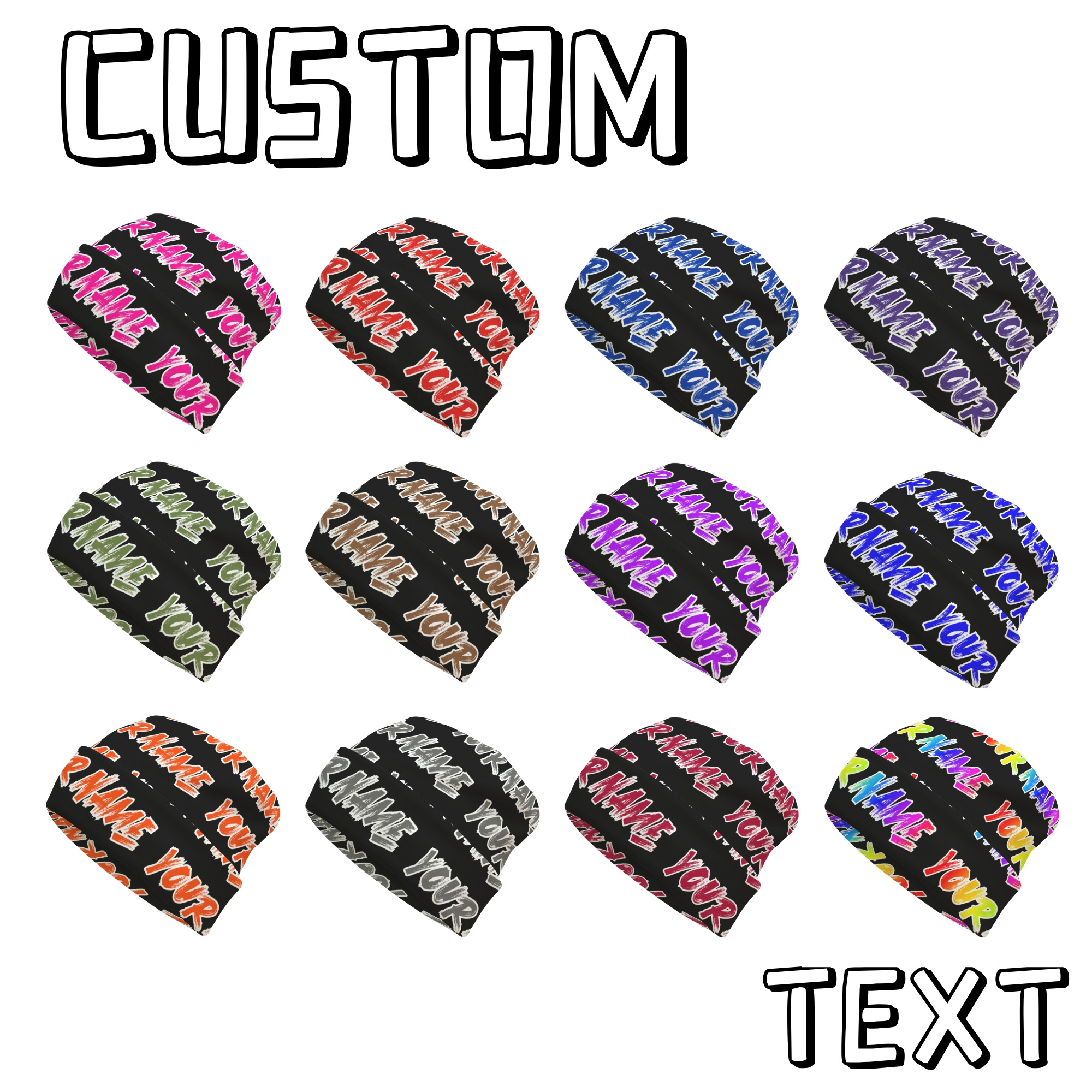 

Custom Text & Number Vintage-inspired Beanie - Soft, Stretchy, Knit Cap For | Outdoor Activities, Cycling | Ideal Valentine's Day Or Birthday Gift, Style