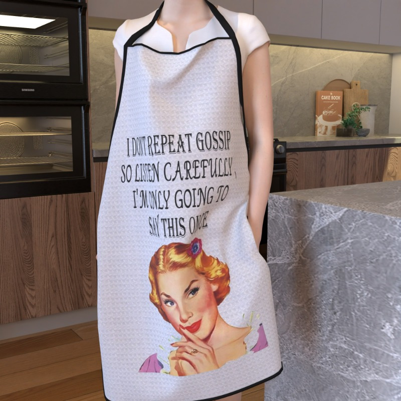 Vintage Ropa De Cocina Delantal Cocina Retro Divertido Flores