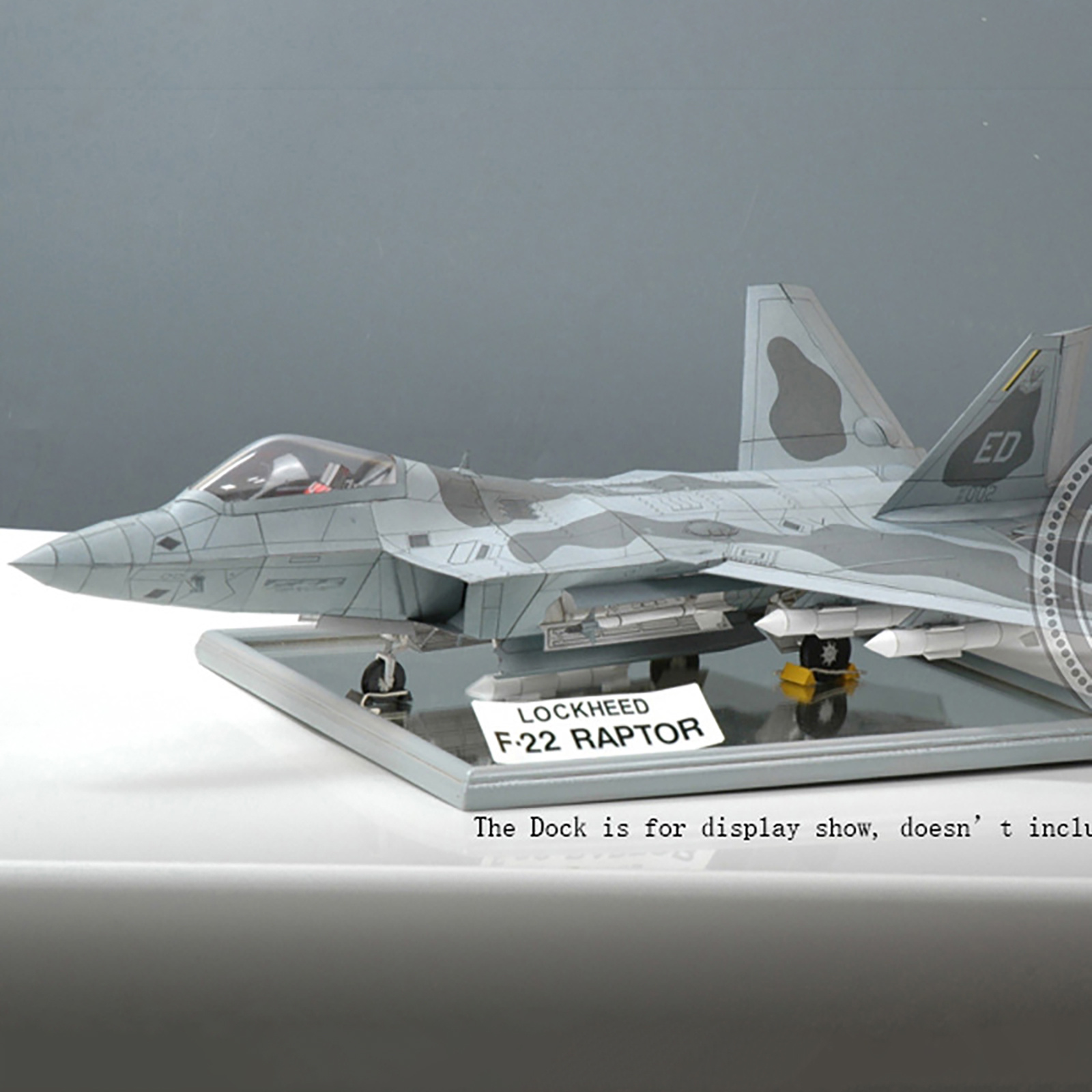 F22 Fighter Paper Model Military Puzzle Kit Paper Plane Model Unassembled