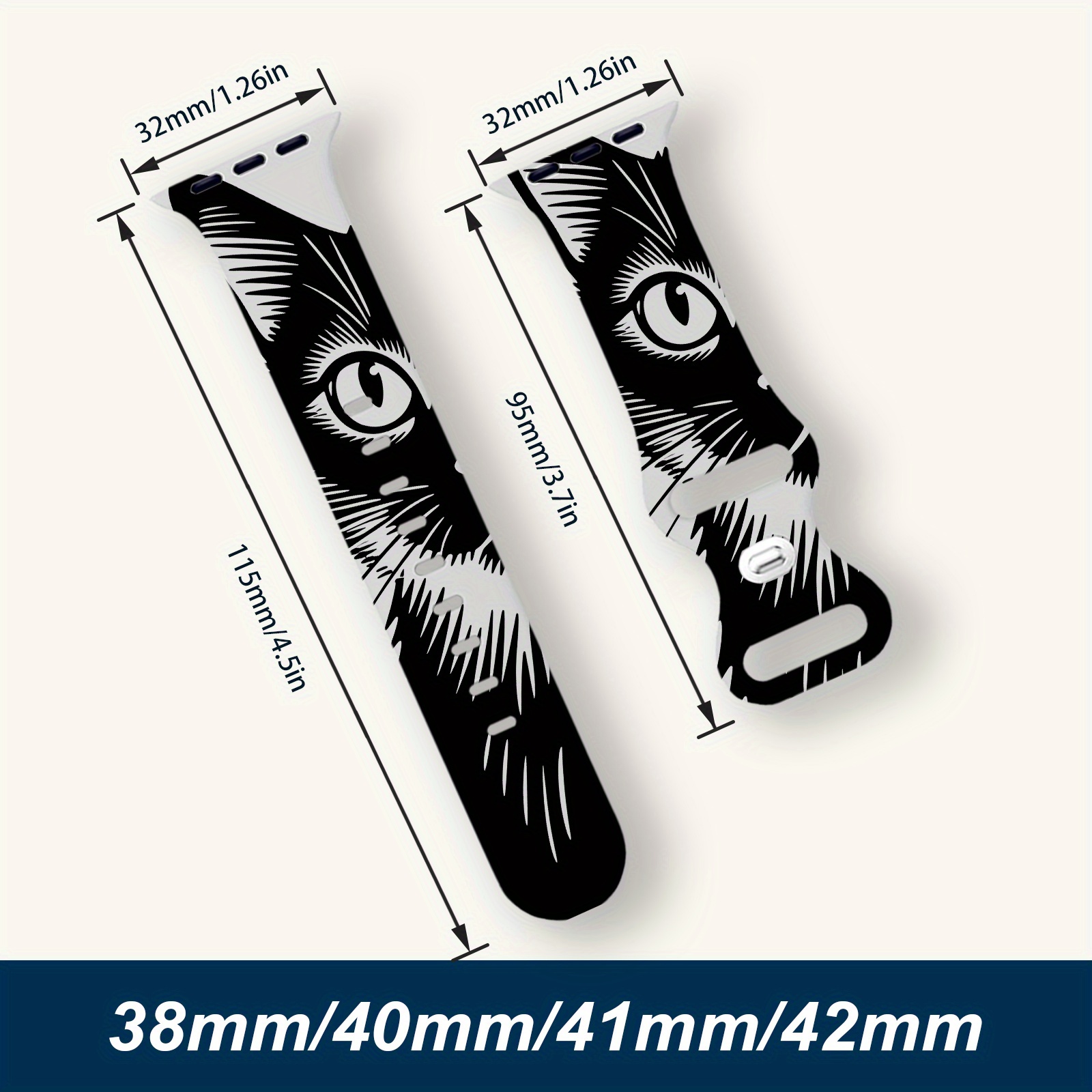 E-shop Für Apple Watch /5/6/7/8/9/10 SE1/2 Ultra1/2/3 Silikonarmband Atmungsaktives Silikon Gummi Wetterfest Leicht Gewicht Geflochtenes