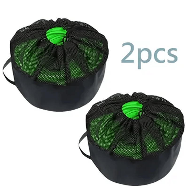TEMU 2pcs Outdoor Camping Rv Hose Storage Bags, Mesh Drawstring Pouches, Large Capacity Storage For Rv Drinking Water Hoses And Portable Tool