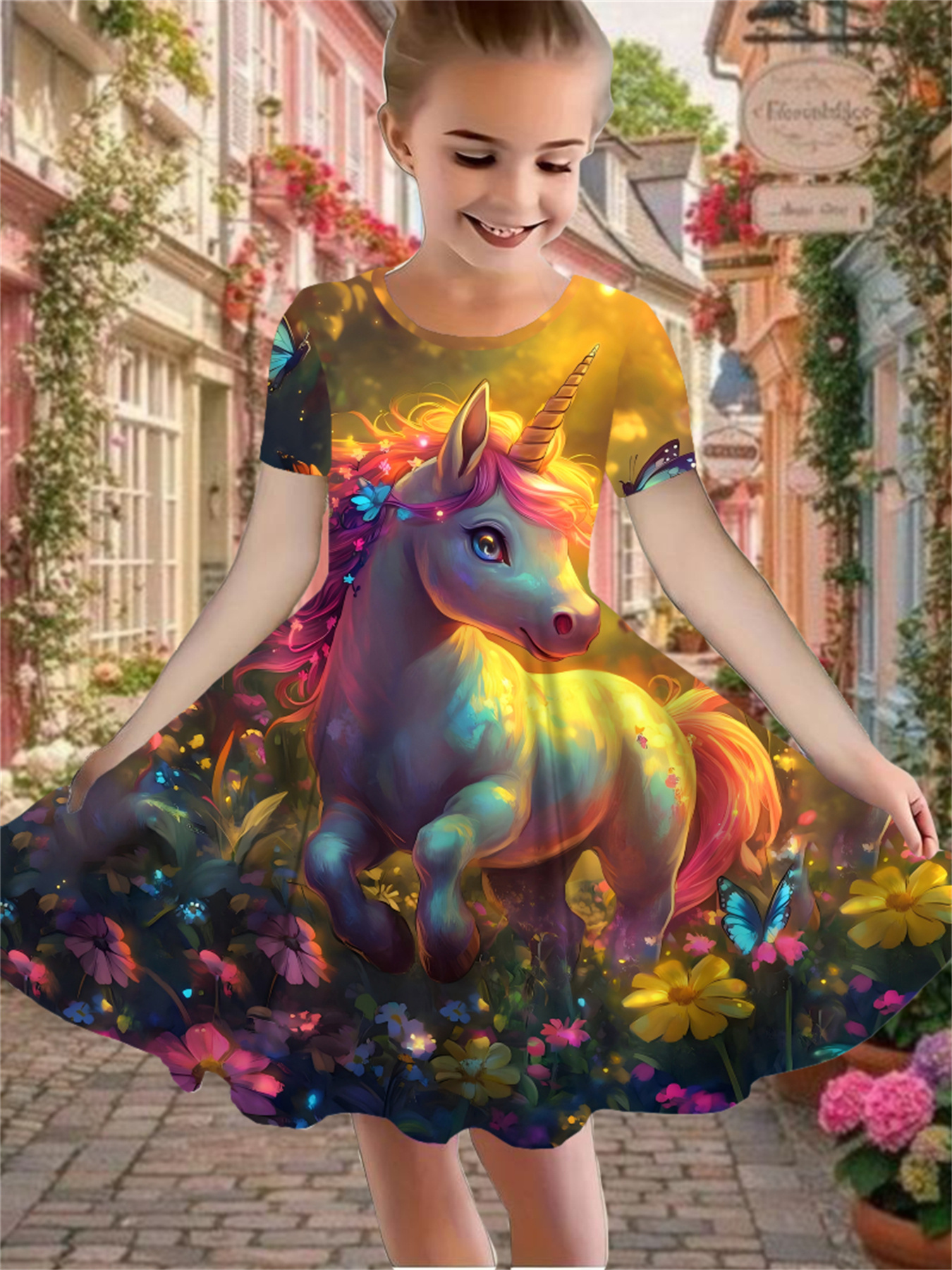 Unicorn Third Birthday Dress Unicorn Clothes For Girls Sold On Temu United  States
