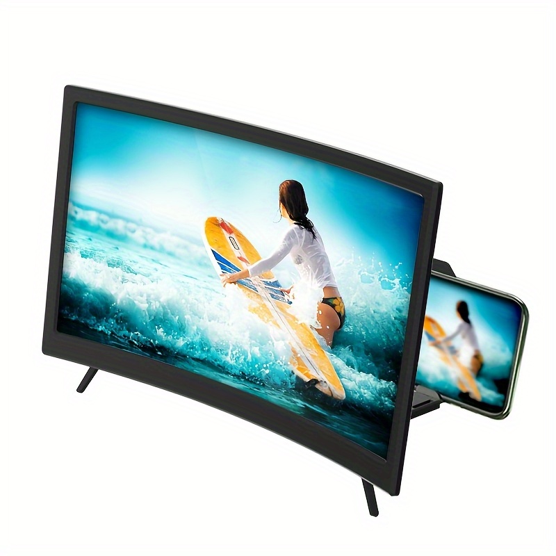 mobile phone holder curved screen adjustable viewing angle 1200r large   178 wide field of view   1800r high definition screen anti radiation mobile phone screen accessories details 4