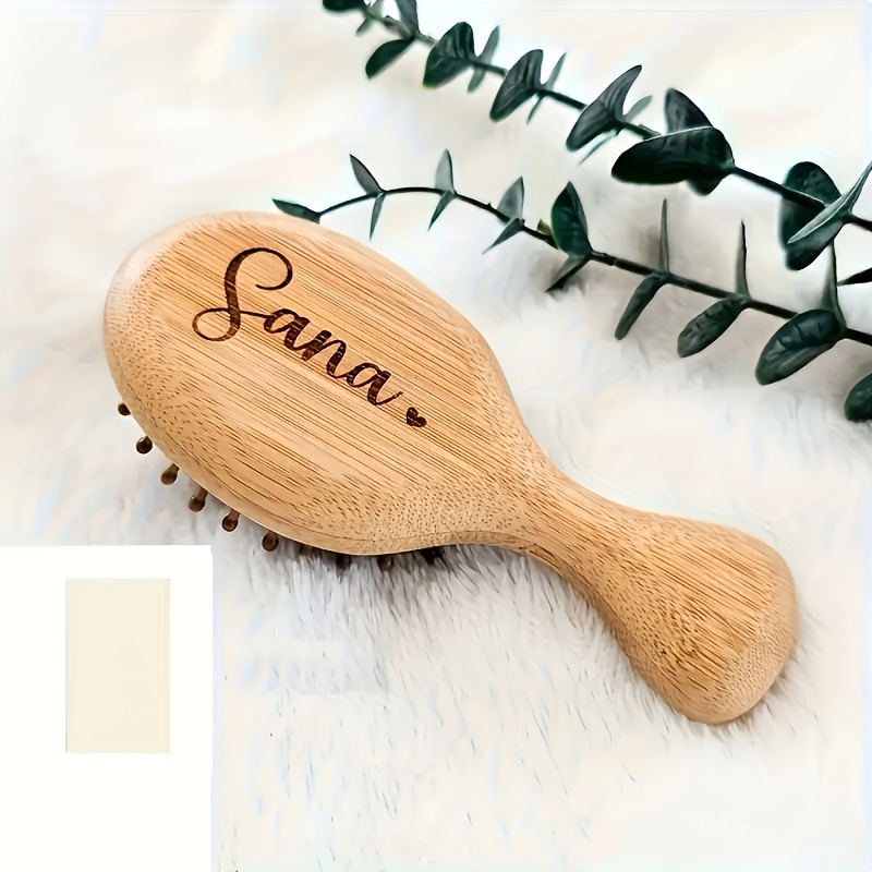 TEMU Mini Peigne de Massage Portable pour des Cheveux des Femmes avec Technologie à et Ruban - Peigne Masseur du Cuir Facile à Transporter pour