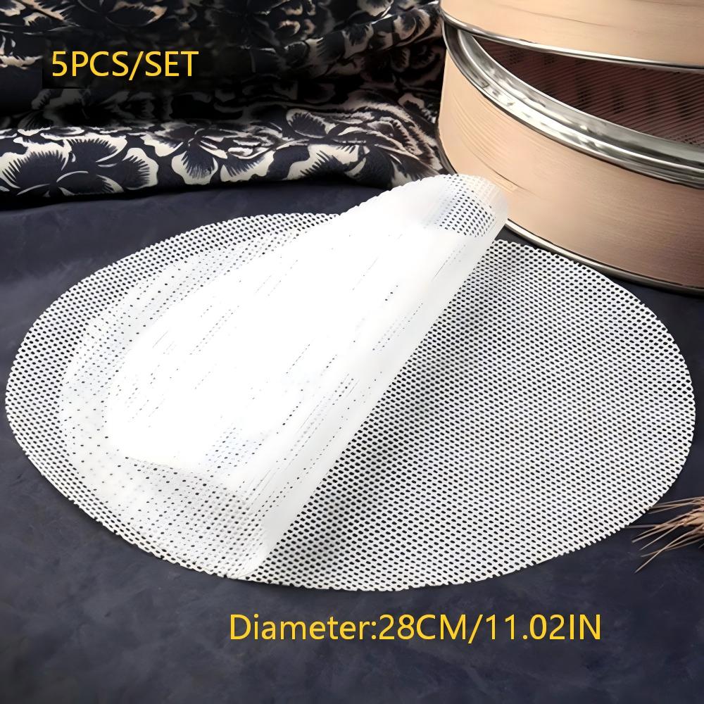 Silicone Steamer Mat Set, Reusable Dehydrator Pad, Round Dumpling Steamer Mat, Mesh Fruit Drying Mat, Kitchen Supplies, Food Grade Material