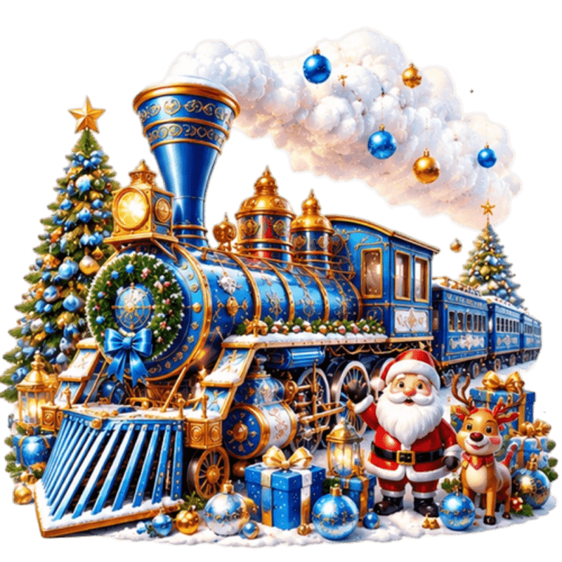 TEMU 2d Flat, 1pc Static Cling Window Film Suitable For Bedroom, Kitchen, Bathroom - Reusable Removable Pvc Sticker With Christmas Train, Santa,