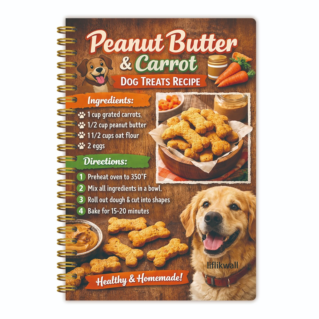 TEMU 1pc Pet Recipes | 5.5 X 8.3 In | Includes Cat And Dog Recipe Guides, Pet Feeding Record Sheets, And Homemade Recipe Templates - Create A Healthy