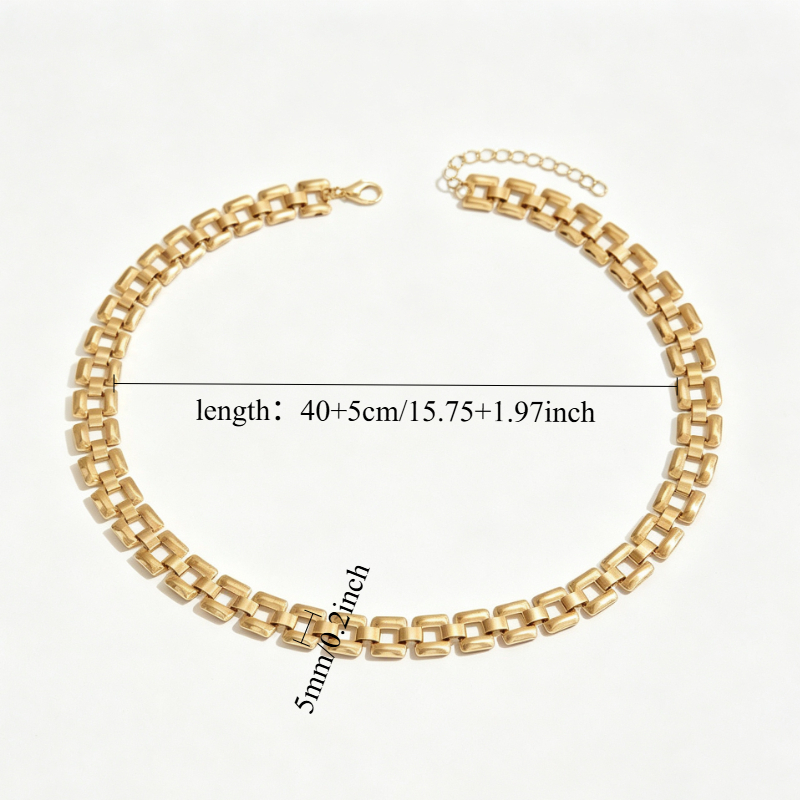 Women's Minimalist Vintage Chunky Clavicle Chain Necklace