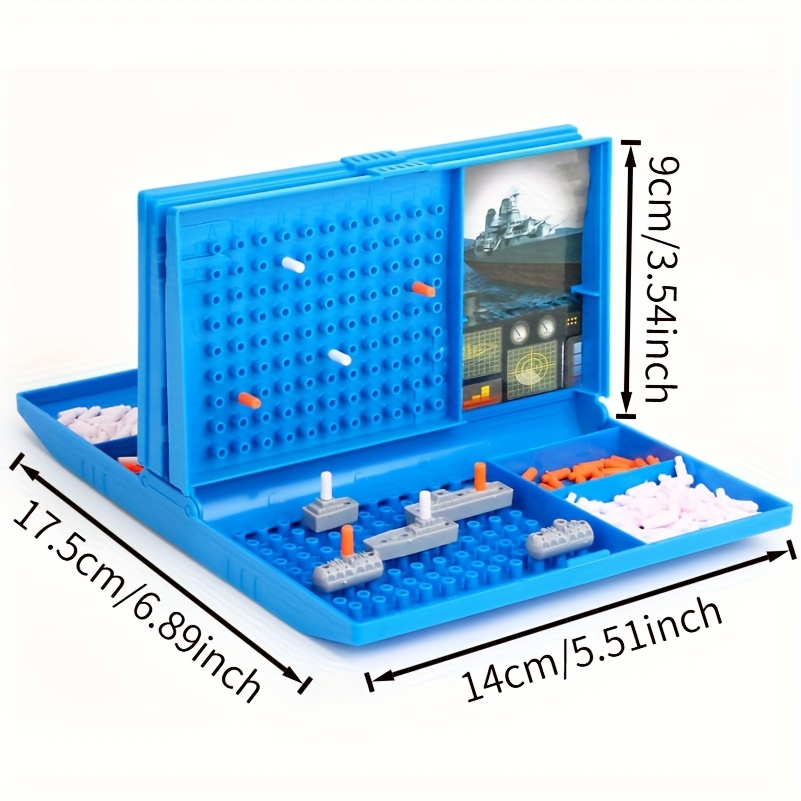 Slagschip Bordspel - Klassiek Strategisch Zeeslag Bordspel, Geschikt voor 2-4 Spelers, Geschikt voor Binnen/Buiten, Geschikt voor Familie en Vrienden Interactie