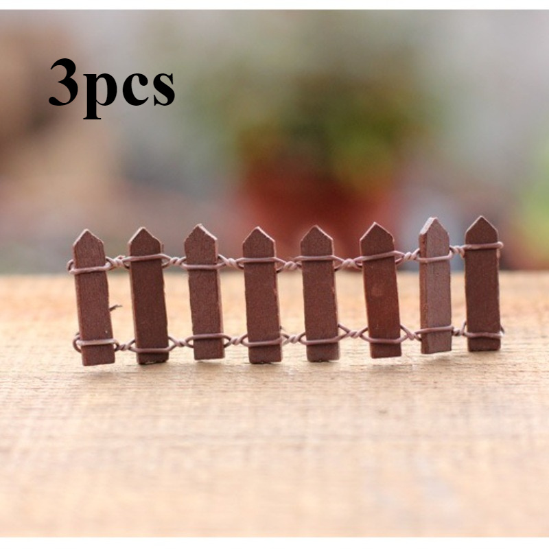 Miniature Wooden Fence Set With - Durable Outdoor Decorative Fence For Gardens & Miniature Landscapes, Easy Assembly, No Tools Needed