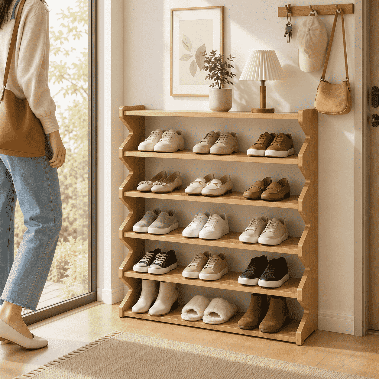 sturdy shoe racks sold on Temu United States