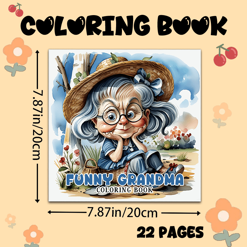 TEMU 1pc Humorous Coloring Book, Specifically For Grandma, Ideal Gift For New Year, Christmas, Thanksgiving, Birthday, Couples, , College Students