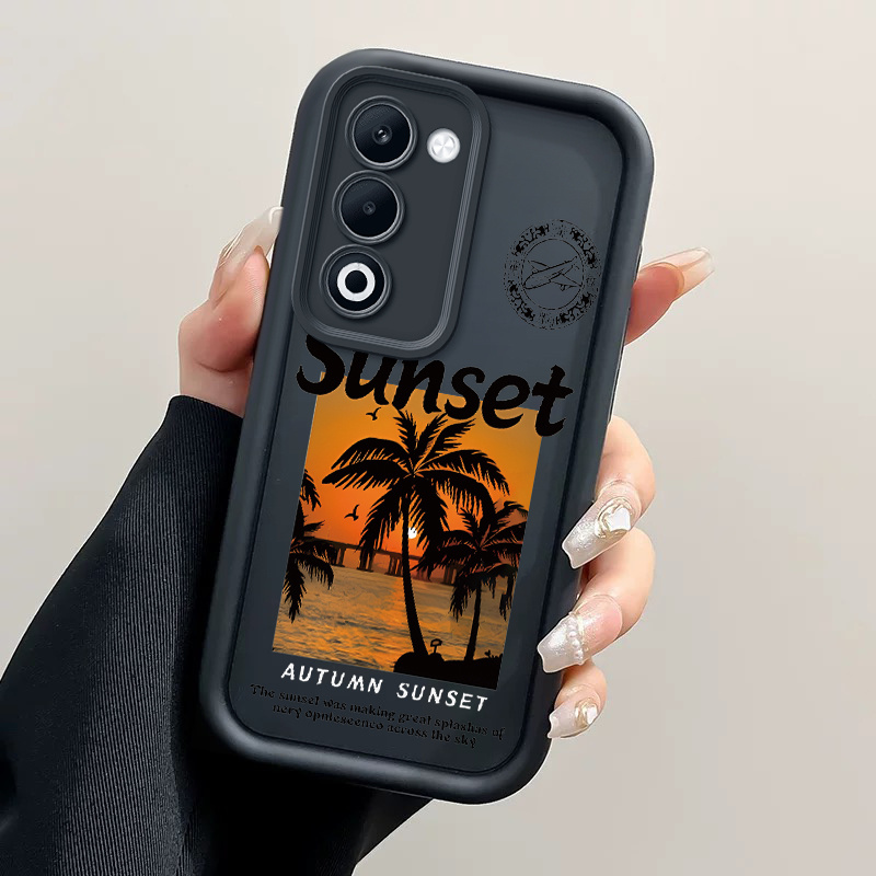 TEMU Phone Case - A Protective Phone Cover Designed For The For Oppo A5, Featuring A Soft Tpu Material Shock-resistant, With A Scene And Coconut