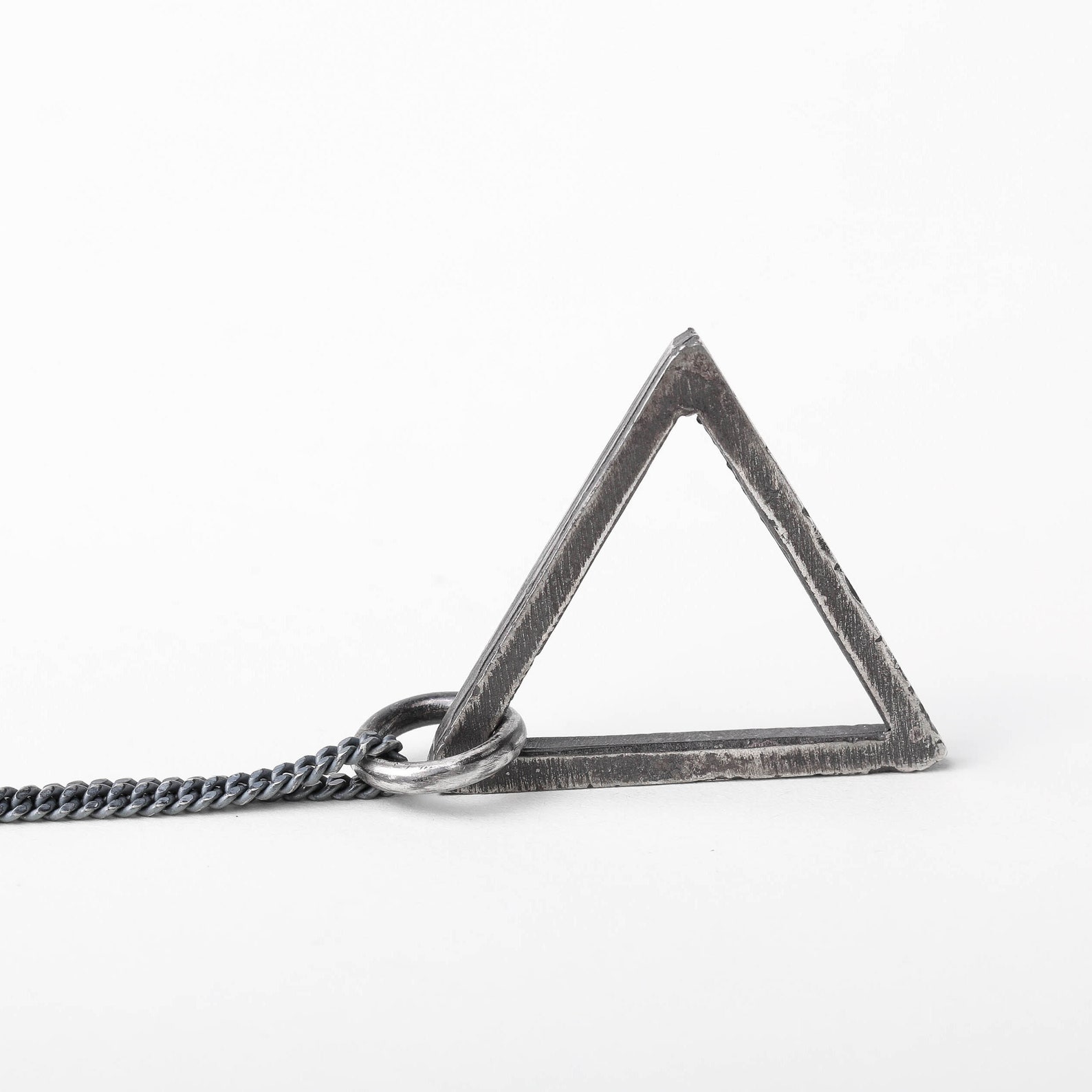 Men's Triangle Pendant Necklace for Everyday Wear