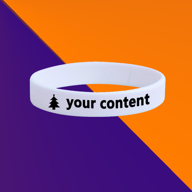 100pcs Custom Printed Wristbands, Personalized Design, Unisex Gift