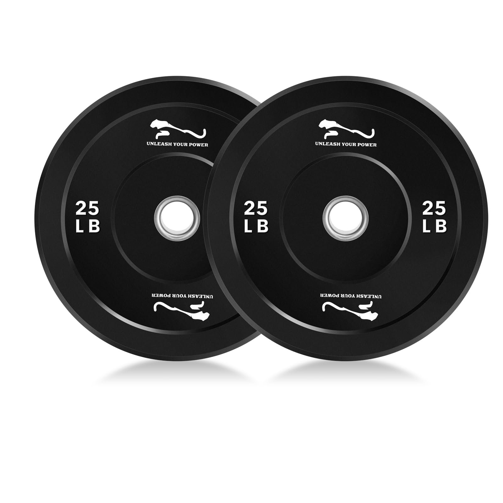 Image of Durable Rubber Coated Weight Plate Pair For 2 Inch Bars, Noise Reducing And Floor Protection Design, Weight , Ideal For Strength Use