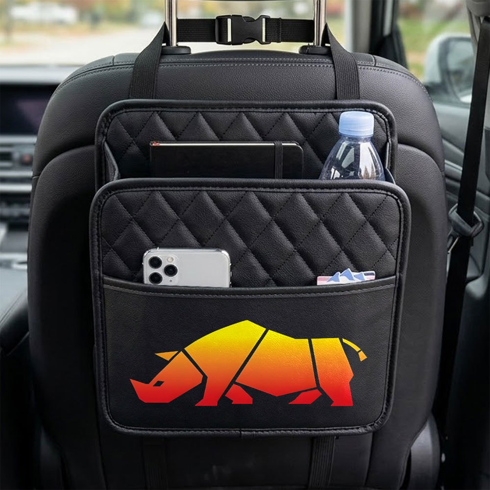TEMU New Gradient Car Seat Back Organizer Bag, Can Store Various Small Items For Daily Life, Durable And Lightweight, Universal For All Car Models,