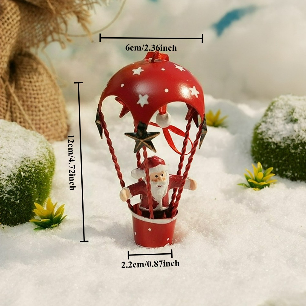 TEMU 1pc Christmas Decoration Snowman Santa Reindeer Pendant Christmas Tree Holiday Ornament Scene Decoration Hanging Ornament