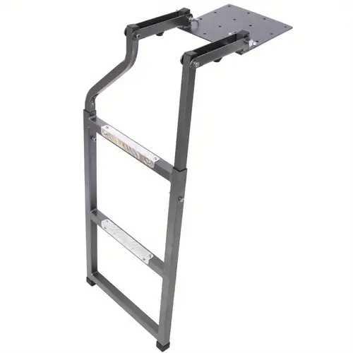 pickup tailgate ladder universal type stainless steel self drilling hex screws for durable aluminum pedal clamping plate and sturdy rubber ladder feet