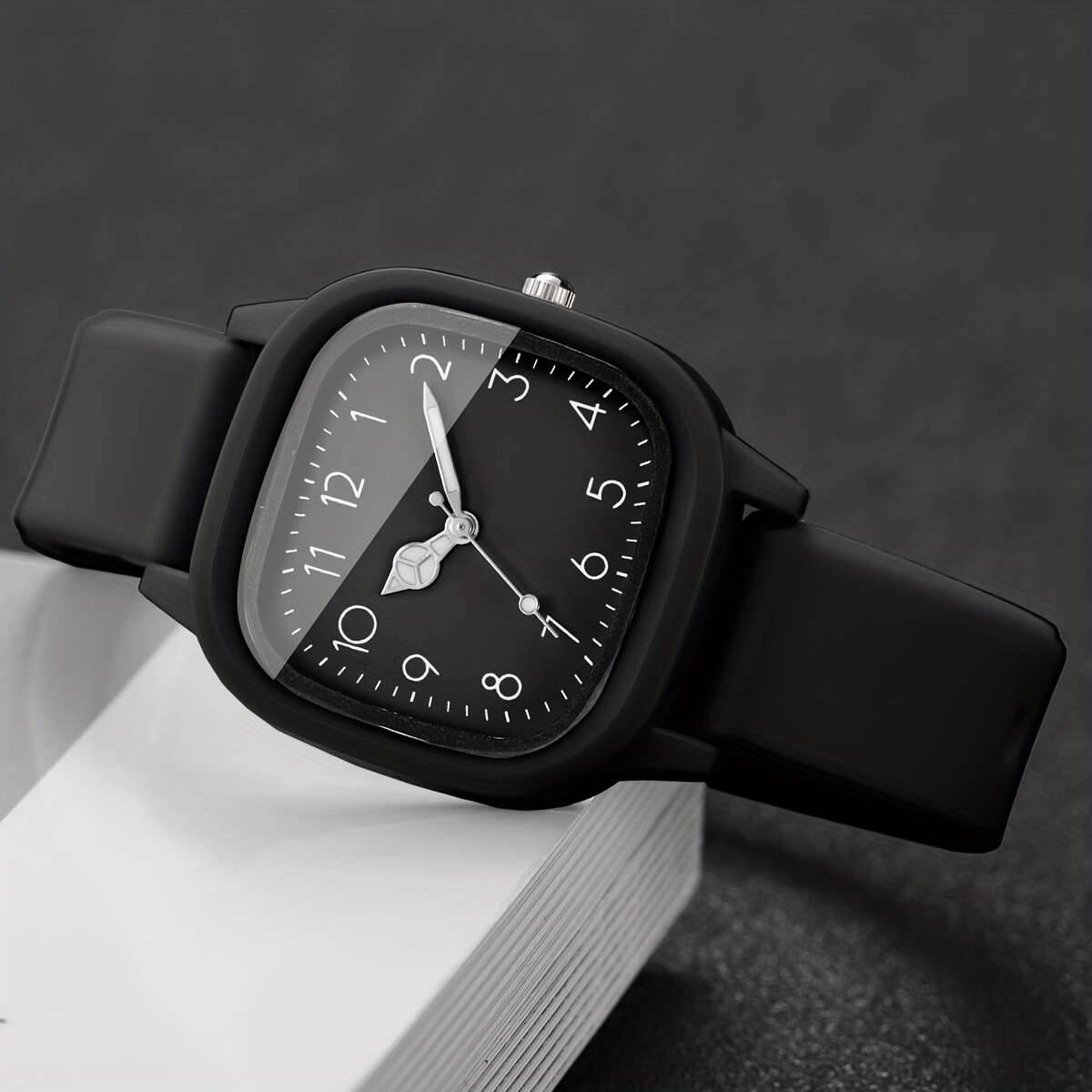 Ladies' Gift Watch, Elegant Casual Digital Scale Dial, Korean-Style Ins Vintage Quartz Wristwatch + Heart Bracelet, 2pcs/set, Watch Box Not Included