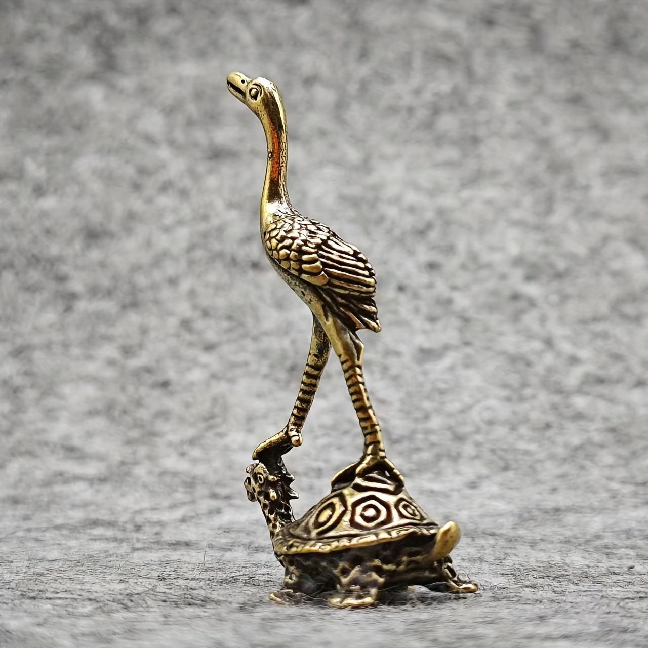 TEMU A Bronze Elephant Statue, 1 Vintage Style Statue, Non-electric Tabletop Decoration, Vintage Animal Figurines, Classic Office Home Decorations,