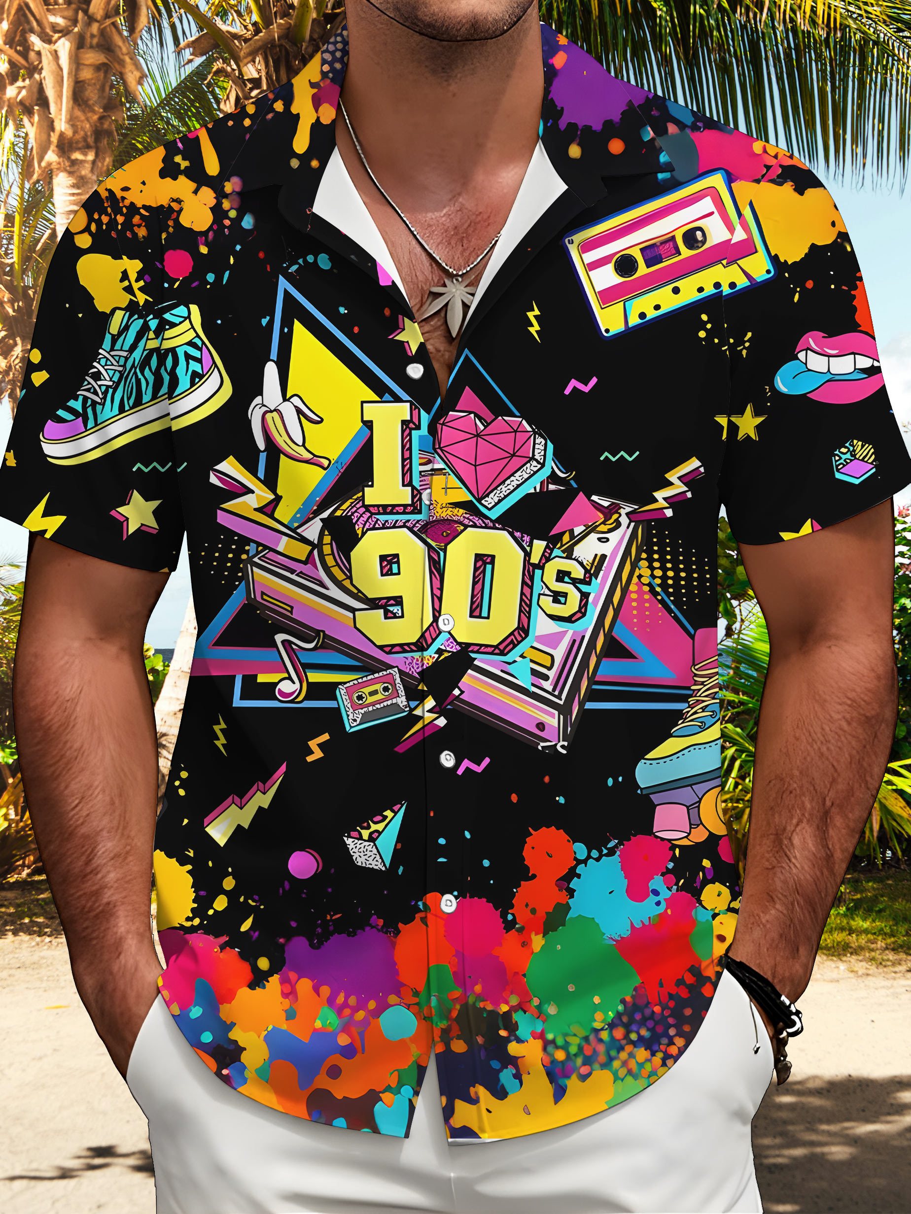 90s dress style mens Pull the Lever Villain T-shirt dress XL main image 1