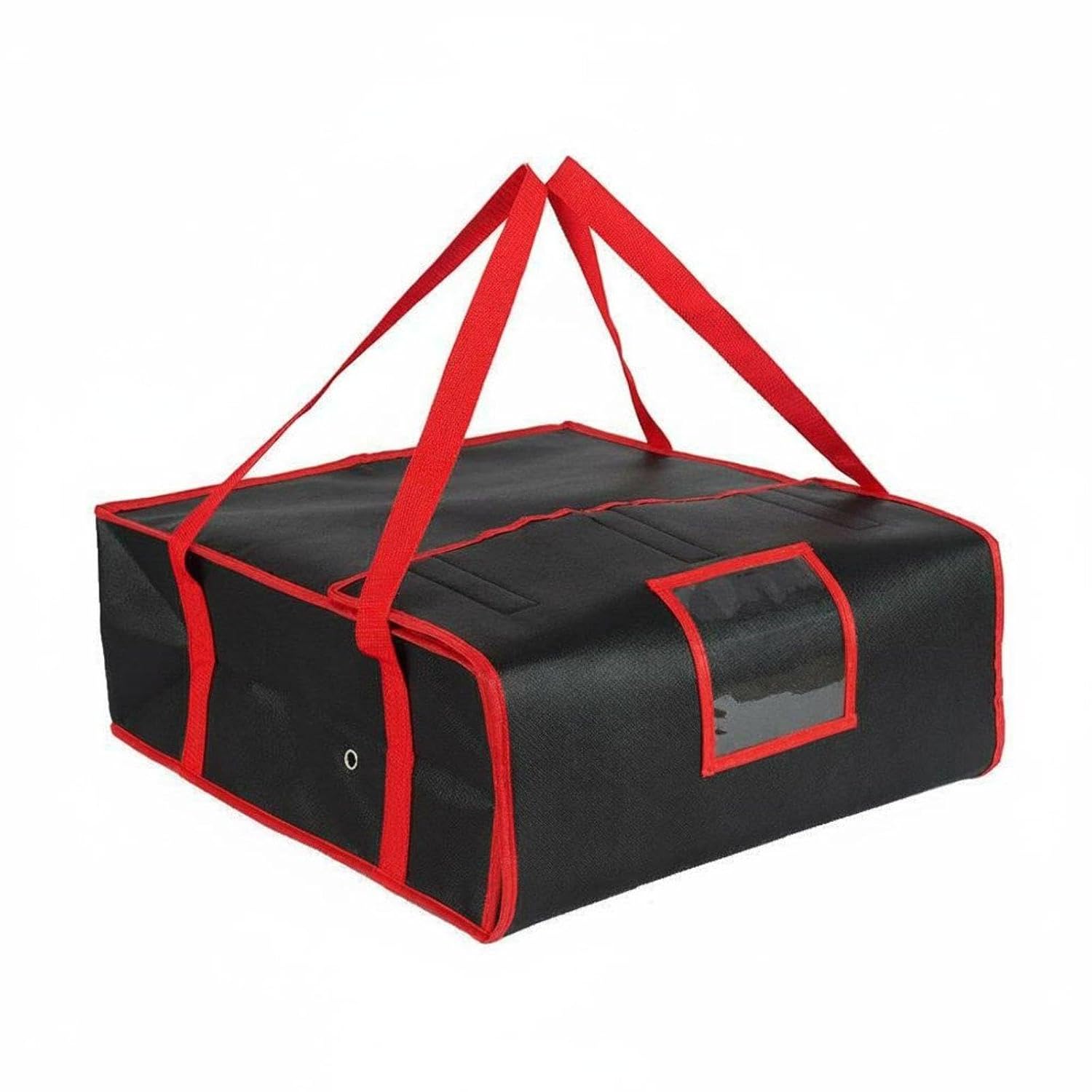 TEMU Insulated Pizza Delivery Bag - Non Food Contact Portable Food Delivery Bag. Made With Thickened Insulating Material And A Window-style Counting