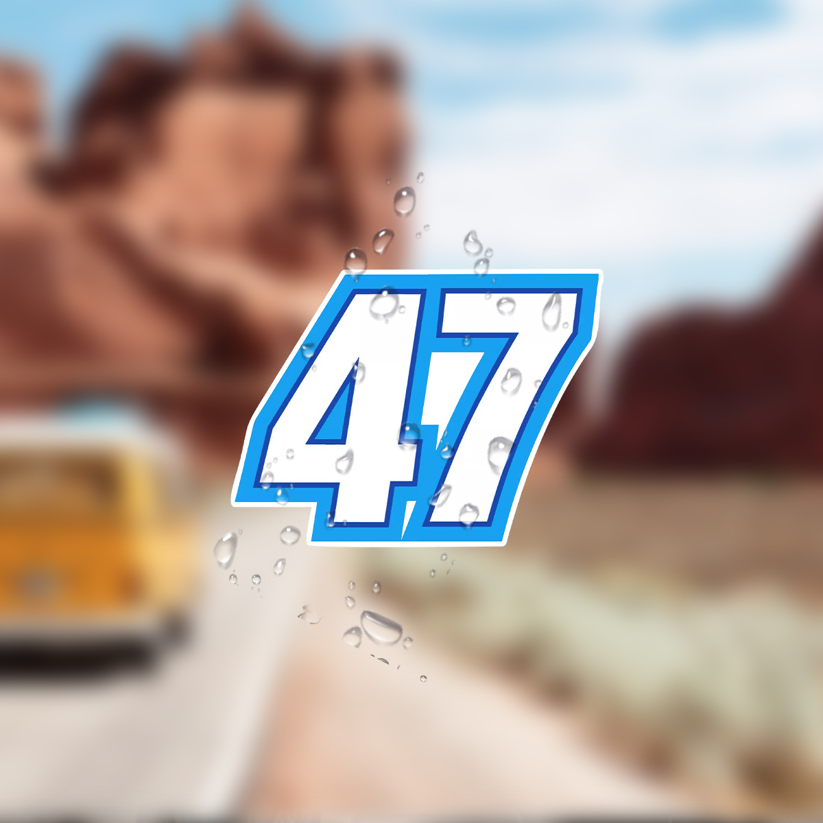 

Jr. #47 Decal, Vinyl Material