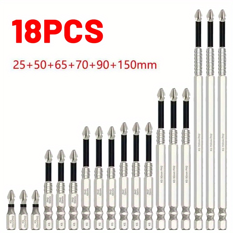 5-Piece RC Hex Bit Set - 1.5mm 2.0mm 2.5mm 3.0mm 4mm Allen Drill Bits For Power Screwdrivers