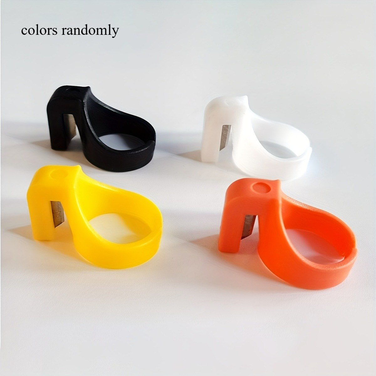 TEMU 7pcs Random Colors: Round Scissors, Thread Clippers, Thread Ring Knife And Round Scissors. Featuring Sturdy, Sharp And Quick Thread Cutting
