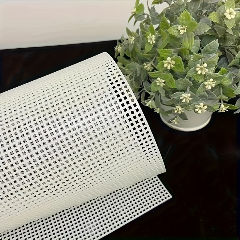 TEMU 4pcs Large Heavy-duty Plastic Mesh Sheets - Extra Long 12.99" X 19.69" (32 X 50cm) Large Size Craft Panels, Sturdy Woven Plastic Net, Suitable