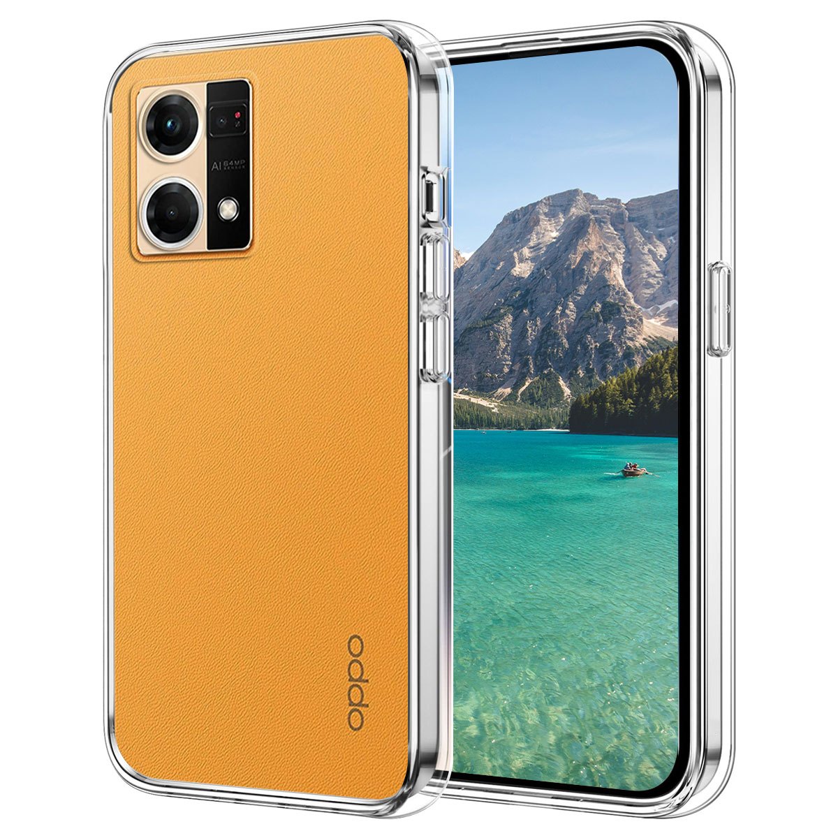 TEMU Phone Case: For Oppo Reno7 4g Case, Flexible Shockproof Mobile Phone Protective Case, Transparent, Protection, Anti-scratching Rear Case, Clear