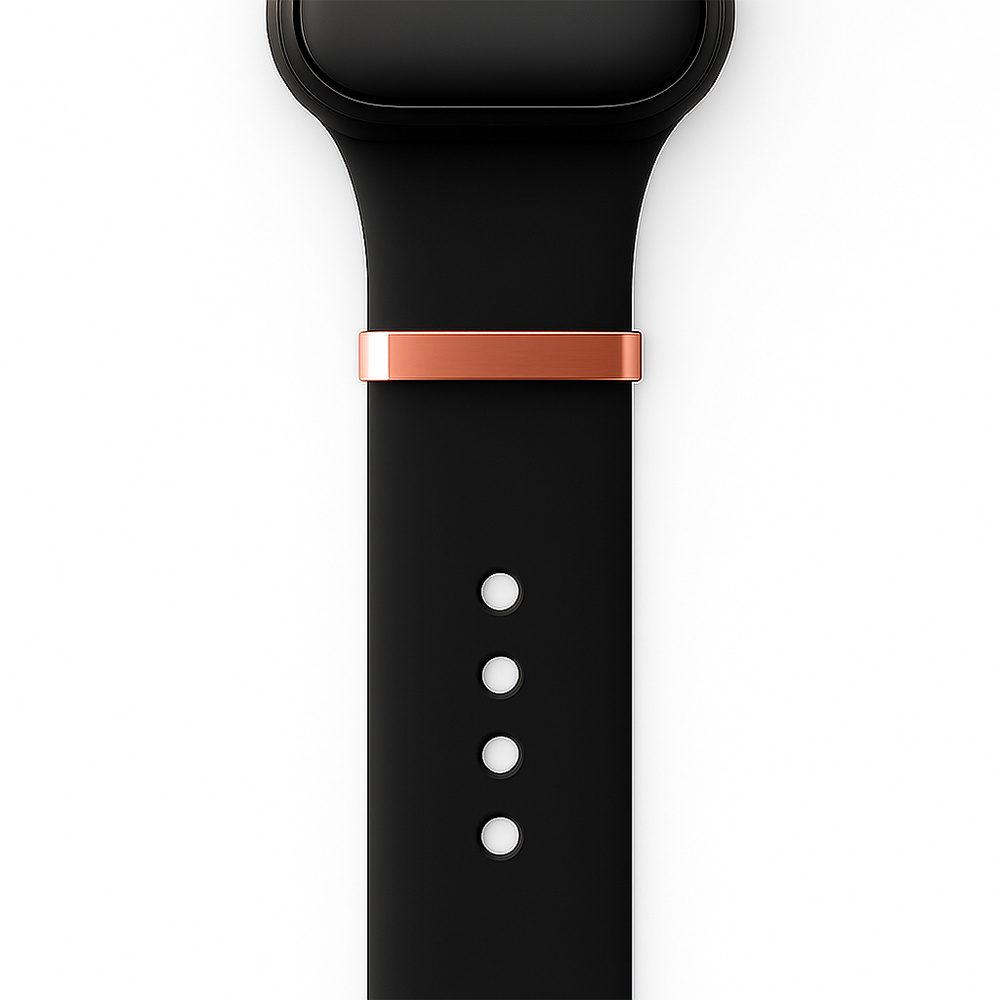 E-shop 1 Stück/2 Stück/3 Stück Personalisierte Gravur Metallverschluss für Apple Watch Armband, Individueller Name Edelstahlverschluss