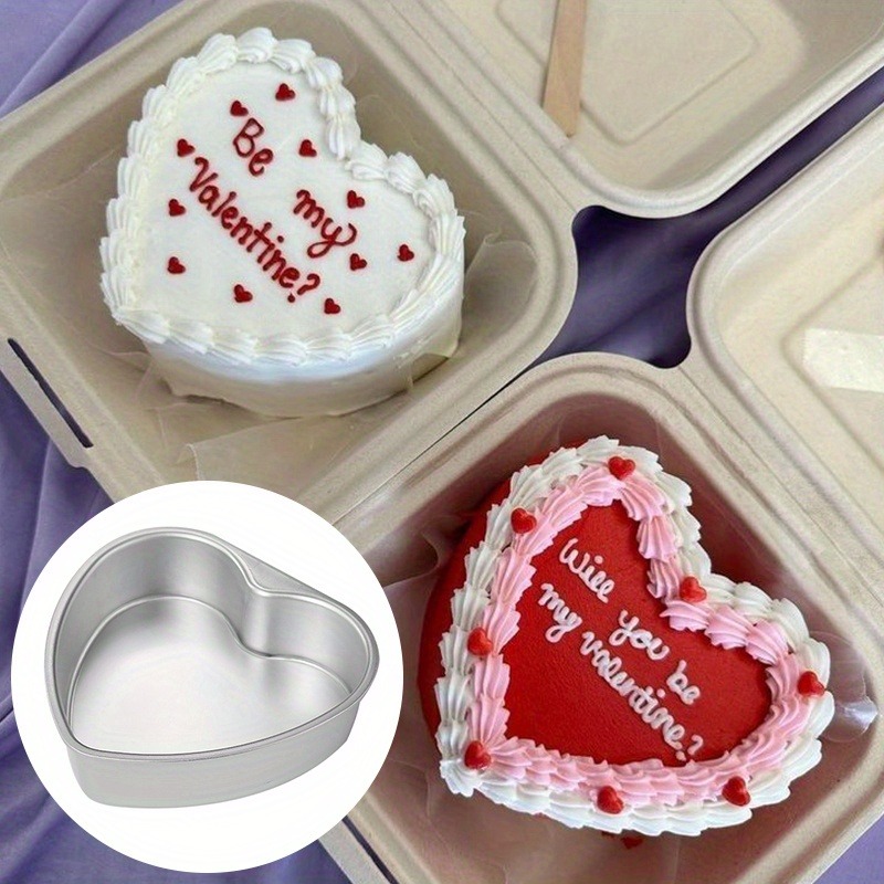 Aazon.co: WLCDH Heart Shaped Cake Pans 8 Inch 2pcs,Nonstick Silicone