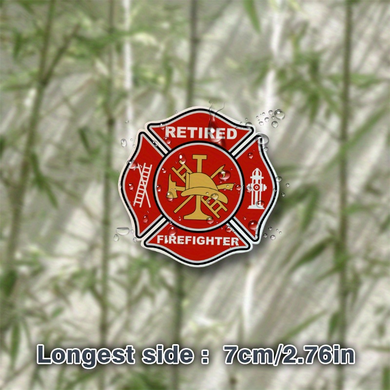 Maltese Sticker Fire Department Maltese Cross Sticker Emergency Response Decal - Foto 4