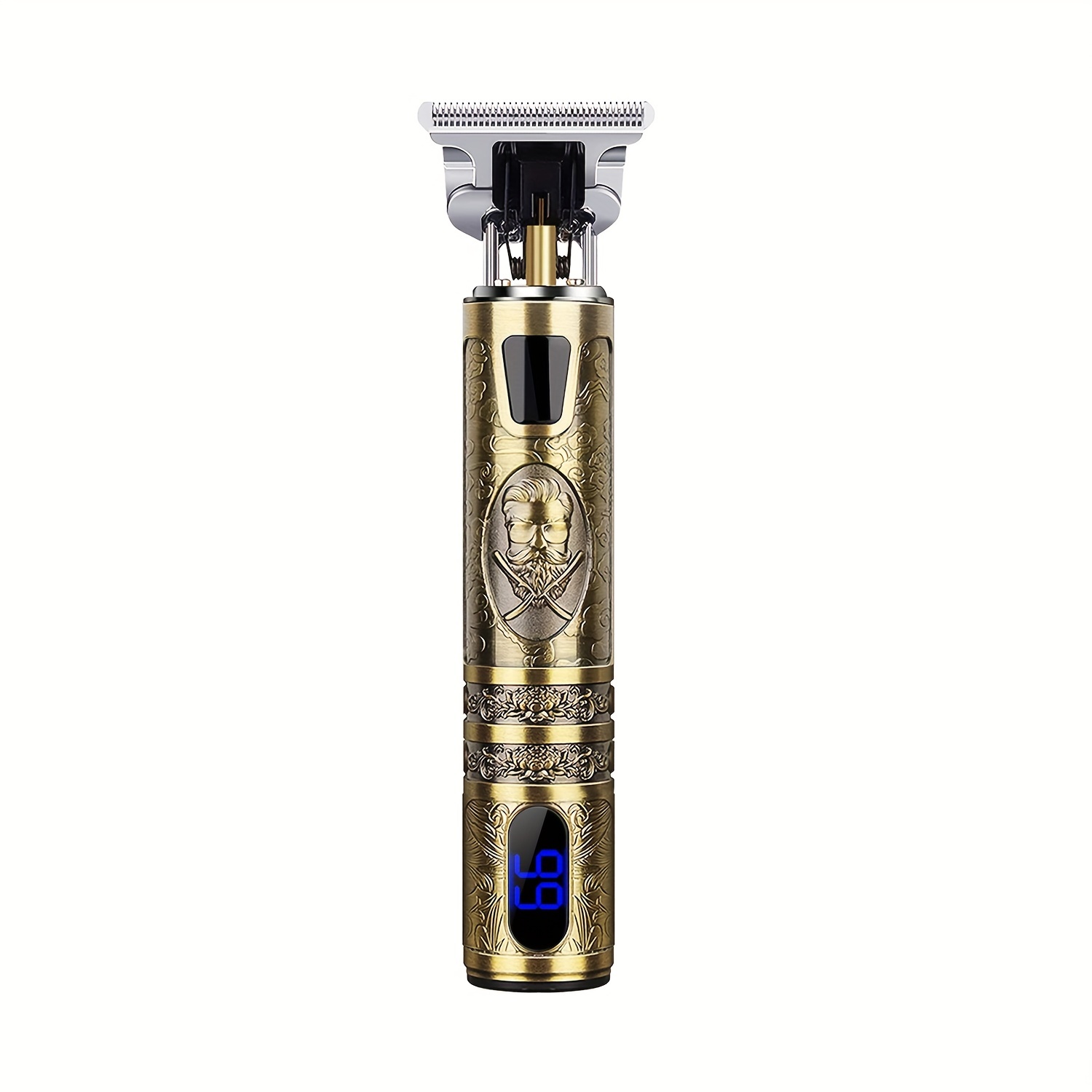 TEMU Usb Charging Hair Clipper Electric Trimmer Men's Body Hair Beard Trimmer, Men's Electric Shaver With Led Display, Usb-c Charging, Wireless Long