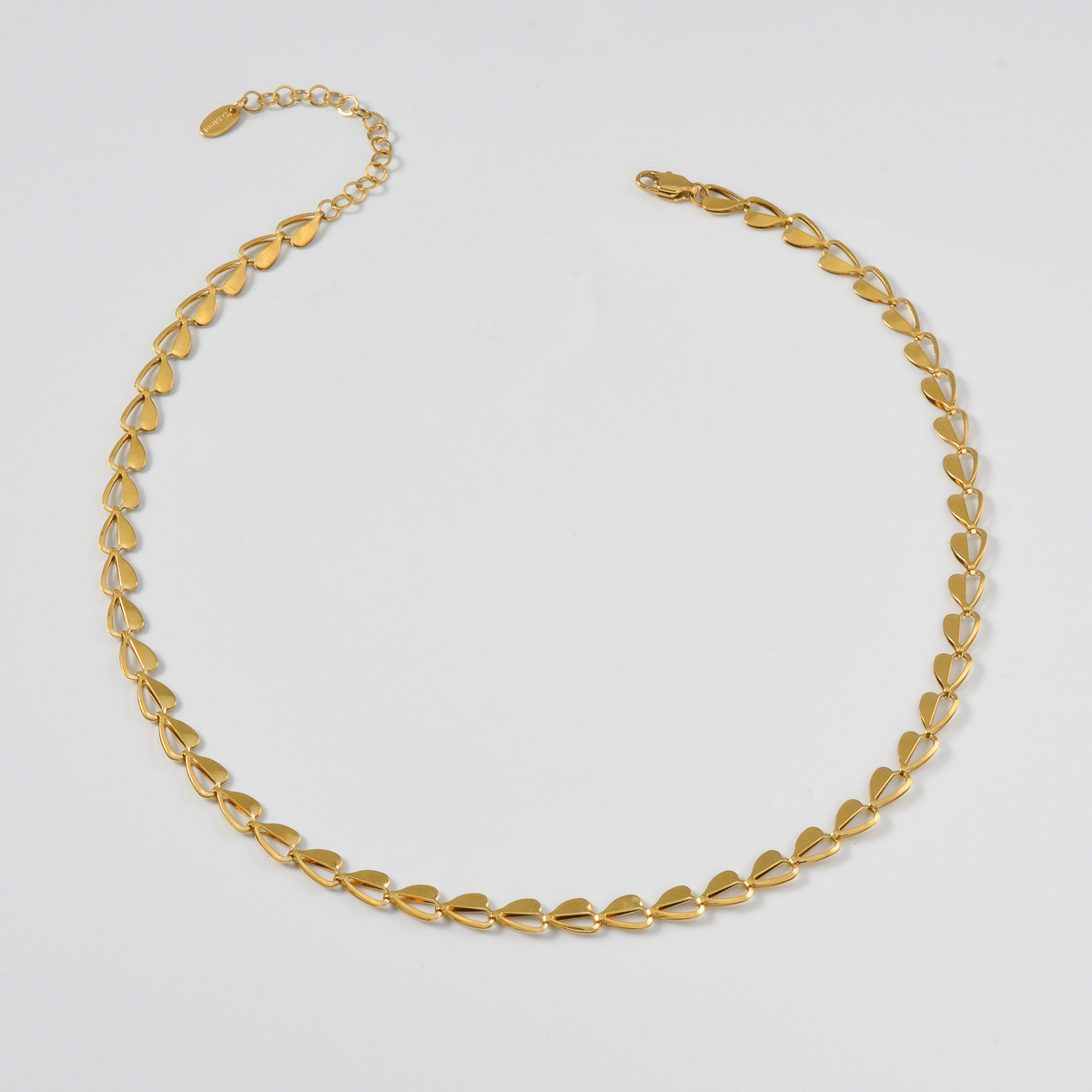 Women's Heart Hollow Asymmetrical Chain Necklace, Valentine's Gift