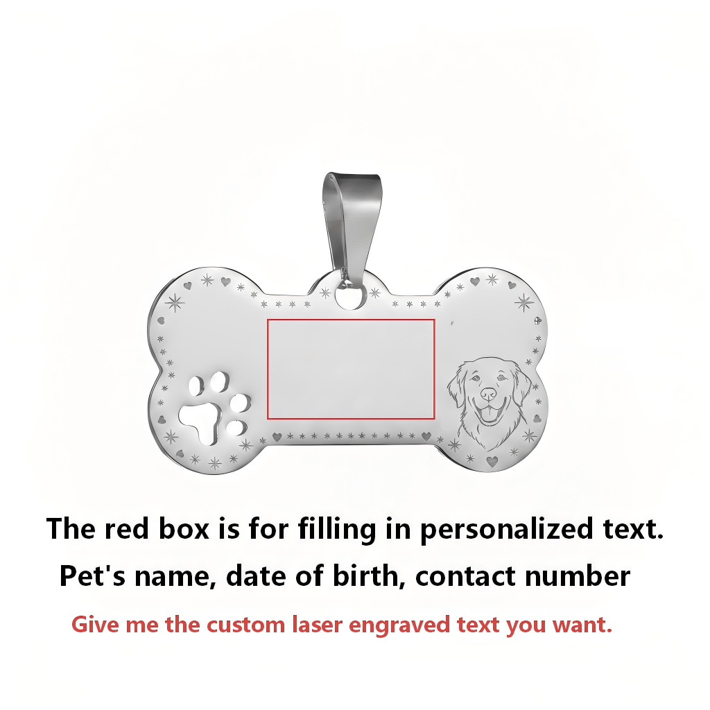 Custom Cuban Chain Dog Collar with Engravable Name and Phone Number Tag | Suitable for Small Medium Large Dogs | Pet Lover's Custom Gift · Cat Collar & Pet Identification Accessories