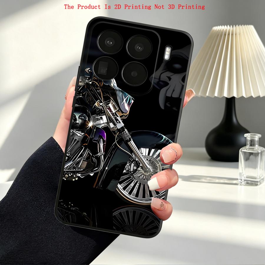item picture phone case skull motorcycle phone cover case suitable for xiaomi suitable for poco f8 ultra   m4 pro for xiaomi 10t 11 12 13 14 15 m5 m5s c51 c61 f1 f3 f7 m7 c75 c71 x8 x3 nfc x5 x4  40 c50 2d printing is not 3d printing